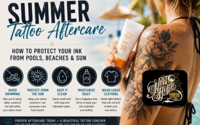 Summer Tattoo Aftercare: How to Protect Your Ink From Pools, Beaches & Sun